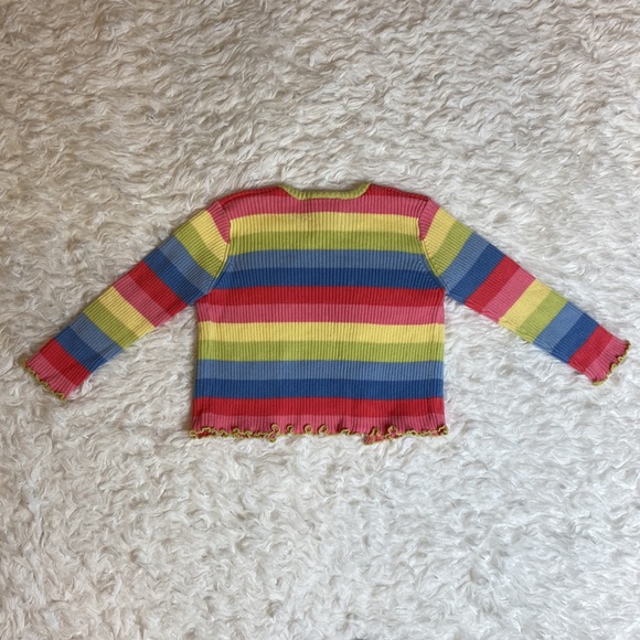 The Children’s Place Rainbow Ruffle Cardigan - Picture 3 of 8
